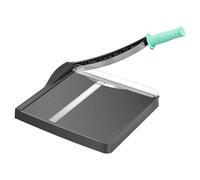 Guillotina de Papel Manual con Protección de Seguridad y Bloqueo de Cuchilla, Cizalla Papel A4 B5 A5 B6 B7, Cortador de Papel Profesional Capacidad 16 Hojas, Perfecto para Fotos, Papel, Tarjeta, Gris