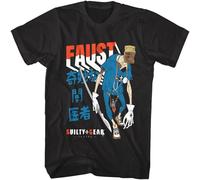 Guilty Gear Strive Faust Men's T Shirt Dr. Baldhead Characters ARC Video Game Black L