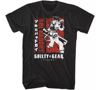 Guilty Gear Strive Sol Badguy Men's T Shirt Anime Characters ARC Video Game Black XL