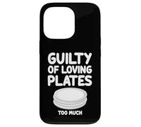 Guilty of Loving Plates Too Much - Soporte redondo para alimentos Carcasa para iPhone 13 Pro
