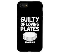 Guilty of Loving Plates Too Much - Soporte redondo para alimentos Carcasa para iPhone SE (2020) / 7 / 8