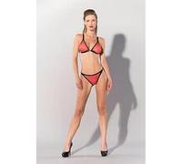 Guilty Pleasure Fetish We Sujetador y bragas para mujer, color rojo, talla L, rojo, L