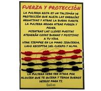 GuiLuc Pack X4 - Pulseras de Protección Rojas y Negras - Pulsera hilo rojo - Mal De Ojos - Amuleto De La Suerte Y Protección - Talismán Fuerza Y Poder - Leyenda Hilo Rojo - Pulsera Para Parejas