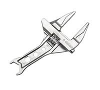 GuimMCanLin Llave ajustable de mandíbula ancha, herramienta de apertura grande ajustable de 6 a 75 mm, llave de baño, para mujeres, hogar, interior, cocina, baño, lavabo, fregadero, llave, bicicleta