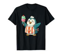 Guiñando el Pingüino Helado Vendedor Kawaii Summer Fun Camiseta