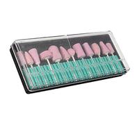 Guindxan 12 unids/set profesional pulido cabeza de molienda herramientas Nail Art Cerámica broca