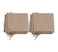 Guindxan 20 piezas, 14 X 6 1/4 botella de vino de arpillera regalo con cordón