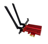 Guindxan AX3000 PCI-E Wifi6E - Tarjeta de red Bluetooth 5.2 para juegos de oficina, tarjeta de red inalámbrica, 120 x 87 x 58 mm