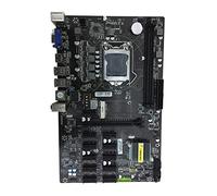 Guindxan B250 BTC Mining Motherboard 12 PCI-E Ranuras para Tarjeta Gráfica LGA1151 DDR4 RAM USB3.0 SATA3.0+MSATA para Minería