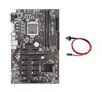 Guindxan B250B ETH mining placa base + cable de interruptor LGA1151 DDR4 12 x ranura para tarjeta gráfica MSATA SATA3.0 USB 3.0 para minería BTC