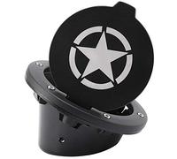 Guindxan Cubierta para tapa de depósito de combustible de 4 puertas y 2 puertas para JK 2007-2018 y accesorios de coche