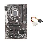 Guindxan Placa base B250B ETH Mining + cable IDE a SATA de 4 LGA1151 DDR4 12 x ranura para tarjeta gráfica MSATA SATA para minería BTC