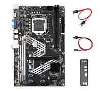 Guindxan Placa base B250S+Baffle+Cable SATA+Cable Switch LGA1151 11XUSB3.0+1XPCIE 16X Ranura DDR4 ETH Placa base
