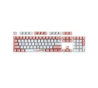 Guindxan Teclas PBT de sublimación 104 teclas PBT para teclado mecánico y óptico MX Switch para juegos, color rosa