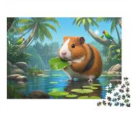 Guinea abisinia Rompecabezas Imposible,desafío for Adults Entretenimiento Creativo 1000 Piezas Obra De Arte De Juego De para Adultos, Regalos A Partir De 14 Años 1000pcs (75x50cm)
