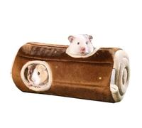 Guinea Bed Hamster Tunnel House Small Animal Bedding Fleece Pet Bed Cozy Hamster House Double-Sided Pet Bed Guinea Warm Bed Small Animal Cage Accessories Pet Tunnel Bed Adorable Animal Hideawa