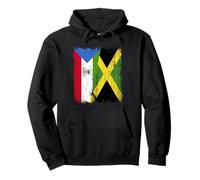 Guinea Ecuatorial Jamaica Media Bandera Guineana Jamaicana Sudadera con Capucha