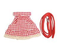 Guinea Harness, Small Animal Walking Strap, Flexible Clothes, Adjustable Design and Comfortable Fit, Leading Rope for Bunny, Ferret, Squirrel, Hamster, Outdoor Walking, Playtime, Garden, Backyard