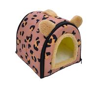 Guinea House - Casa suave y cálida para hámster,Casa Nid Cage Habitat para pequeño animal juego de descanso interior y exterior