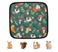 Guinea Mats - Hamster And Guinea Pig Cage Mat, Absorbent And Leak-proof Pet | Washable Reusable Pee Pads Laundry Cleaning Bedding Accessories - Indoor Apartment Living Room Play Sleeping Nesting Bath