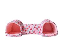 Guinea Pig Bed & Tunnel Hideaway | Polyester + PP Cotton, 51 x 17 x 15 cm, 145 g | Non-Slip Bottom Washable Small Animal House | Warm Nest Cave For Rabbits, Hamsters & Ferrets