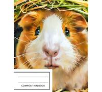 Guinea Pig Composition Notebook: Super Cute Animal Series by Vine Street Design Company - 7.5" x 9.25", College Ruled, 80 Pages