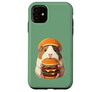 Guinea Pig Hamburger Double Cheeseburger Fast Food Hat Carcasa para iPhone 11