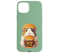 Guinea Pig Hamburger Double Cheeseburger Fast Food Hat Carcasa para iPhone 15 Plus