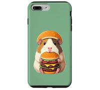 Guinea Pig Hamburger Double Cheeseburger Fast Food Hat Carcasa para iPhone 7 Plus/8 Plus