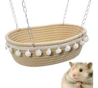 Guinea Pig Hammock, Chinchilla Hanging Bed, Ferret Cage Hide out, Warm Small Animal Basket, Soft Pet Resting for Squirrel, Sugar Glider, 18x25x9cm