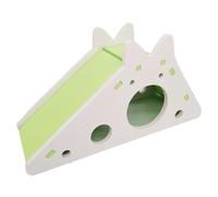 Guinea Pig hideoutt Hamster Toys - Gerbil Exercise House | Multi-Level Activity Slide for Hamsters, Mice, and Small Animals | Safe Wooden Playground Structure for Cage Decor, Training, and Interactive