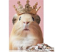 Guinea Pig King Puzzle Imposible,desafío para Adultos Juego Educativo 1000 Piezas Obra De Arte De Juego De para Adultos, Regalos A Partir De 14 Años 1000pcs (38x26cm)