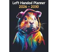 Guinea Pig Left Handed Planner: 5 Year Monthly | Large 60 Month Calendar | Gift For People Who Love Small Pets, Rodent Lovers | Ideal for ... and Busy Individuals | 8.5 x 11 Inches | v1