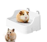 Guinea Pig Litter Box - Large Capacity Pet Toilet Rabbit | Square Pet Toilet with Buckle For Guinea Pig | Dangling Litter Box For Chinchillas, Ferret, Gerbil