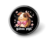 Guinea Pigs Cute Pets Brooch Pins for Women Men Cute Badge Lapel Pins for Backpack Dress Accessories