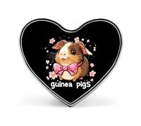 Guinea Pigs Cute Pets Brooch Pins Heart Badge Collar Lapel Pins Dress Coat Accessories for Women Men