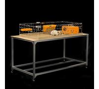 GuineaLoft™ Jaula acrílica (modelo A) - Hábitat grande de 4 x 2 pies para cobayas, conejos, animales pequeños que necesitan espacio, extensible y apilable, fondo desechable fácil de limpiar -