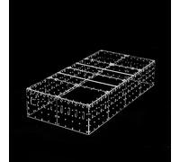 GuineaLoft™ Tapa de jaula acrílica de 4 x 2 pies de grosor, diseño moderno con varillas de acero inoxidable y paneles de visión transparentes, fácil de limpiar y mantener, exclusiva de Guinea Loft
