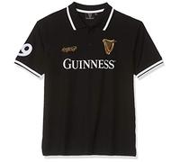 Guinness BLK Guin 59 White STR Collar S/S Polo, Negro (Black Black), Small para Hombre