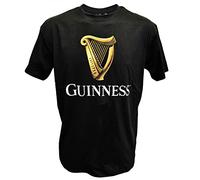 Guinness BLK Guin Harp R/N T Camiseta, Negro (Black Black), XXL para Hombre
