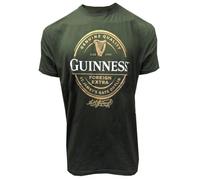 Guinness Camiseta Foreign Extra Stout - Camiseta clásica de cerveza verde, verde oscuro, XL