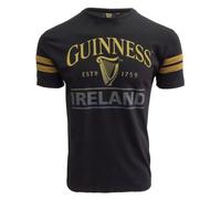Guinness Camiseta Negra y marrón Oscuro, Negro, XXL