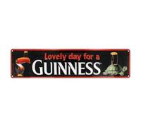 Guinness - Cartel de metal en relieve con diseño de tucán y tortuga Gilroy (50 cm x 12 cm)