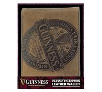 Guinness Cartera de Cuero marrón con diseño de Etiqueta de colección clásica