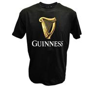 Guinness Classic Black & Gold Harp T-Shirt