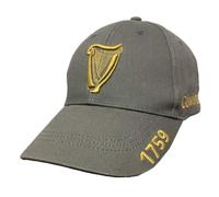 Guinness Gorra de béisbol con Bordado de Arpa Antracita