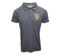 Guinness Harp Tape Performance - Polo para Hombre, Color Negro, Negro y Gris., L