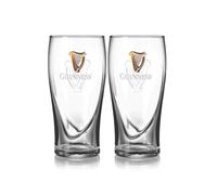 Guinness - Juego de 2 vasos con diseño de arpa