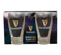 Guinness Juego de 2 vasos en miniatura motivo de arpa