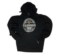 Guinness Label St. James Gate Manga Larga De Los Hombres Capucha Negro XX-Large